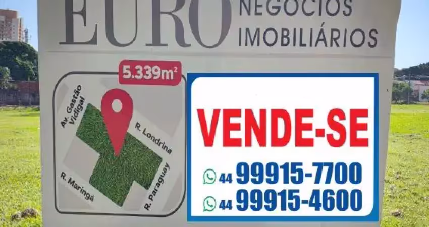 Majestosa área comercial na avenida gastão vidical, rua londrina, rua maringá e rua paraguay vizinho do euro garden - maringá-pr