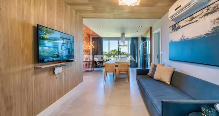 Apartamento garden beira mar 2 suítes à venda em mariscal sc