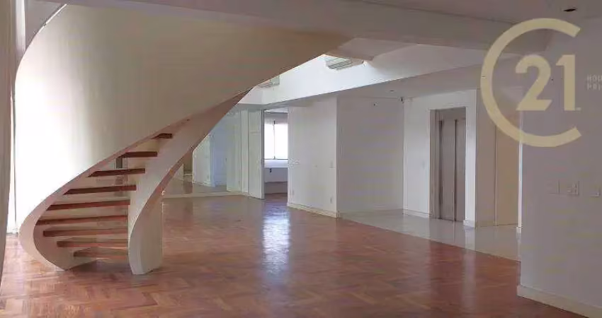 Apartamento duplex com 5 dormitórios à venda, 513 m² por r$ 11.800.000,00 - chácara itaim - são paulo/sp