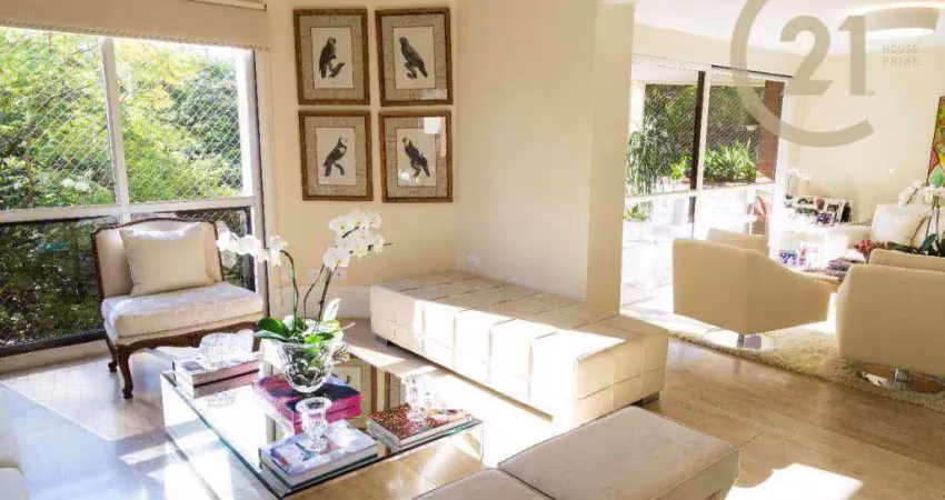 Apartamento duplex com 5 dormitórios, 284 m² - venda por r$ 10.000.000,00 ou aluguel por r$ 44.981,67/mês - jardim europa - são paulo/sp