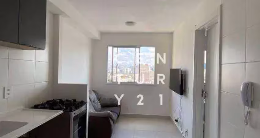 Aconchegante apartamento studio, novo,  24m2 ao lado do metrô, com 1 dormitório e 1 banheiro, em condominio com área verde, playground e churasqueira