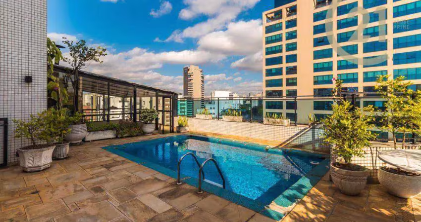 Cobertura com 4 dormitórios à venda, 452 m² por r$ 4.750.000,00 - moema - são paulo/sp