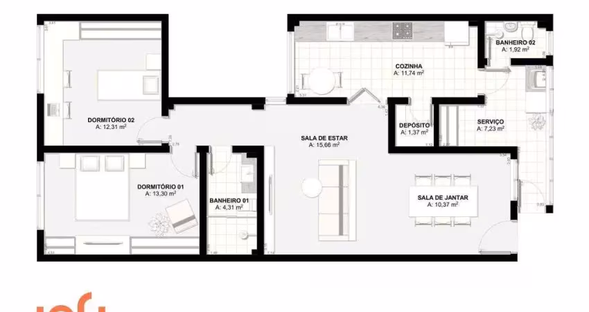 Apartamento à venda na Rua João Anes, 99, Vila Romana, São Paulo