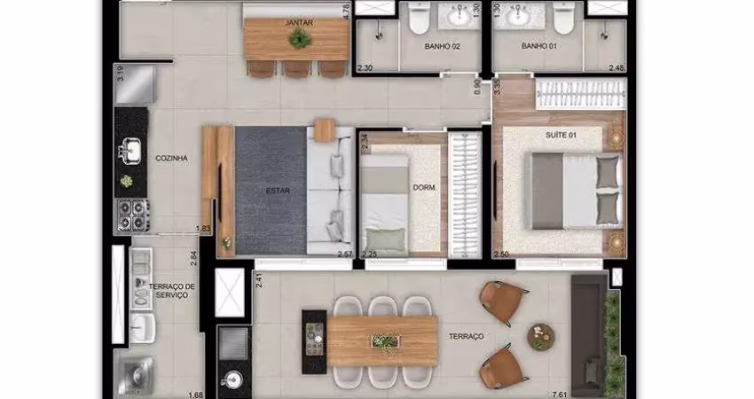 Apartamento à venda na Rua Coronel Sousa Reis, 212, Tatuapé, São Paulo