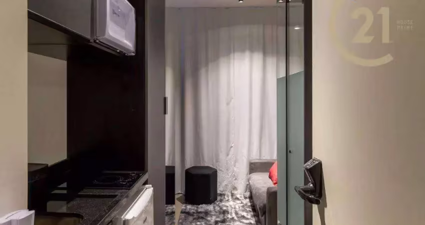 Apartamento studio mobiliado com 1 dormitório e serviços à venda, 10 m² por r$ 249.000 - higienópolis - são paulo/sp