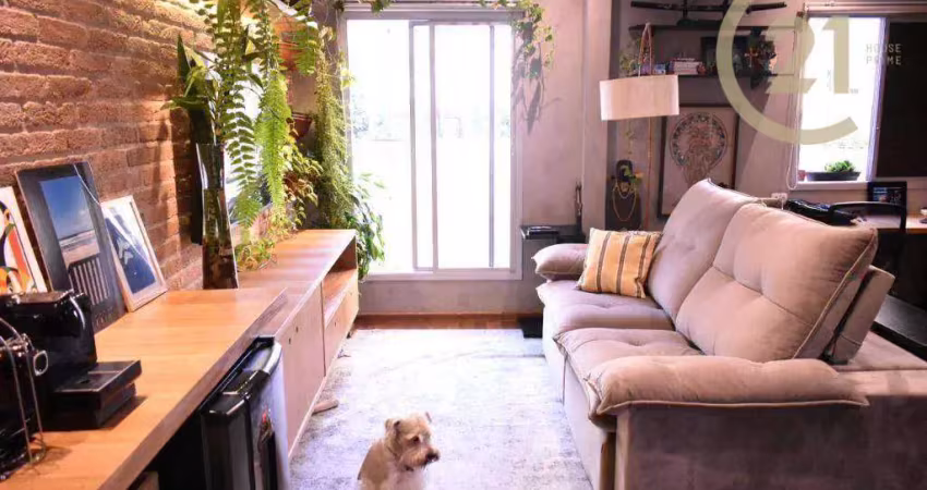 Apartamento com 1 dormitório à venda, 50 m² por r$ 710.000,00 - moema - são paulo/sp