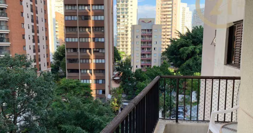 Apartamento para comprar com 3 dormitórios à venda, 118 m² por r$ 1.300.000 - moema - são paulo/sp
