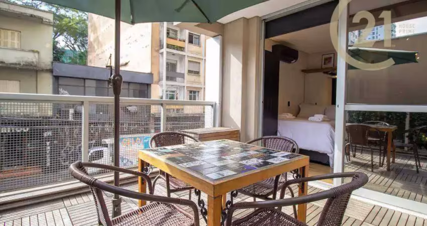 Studio com 1 dormitório à venda, 31 m² por r$ 430.000,00 - cerqueira césar - são paulo/sp