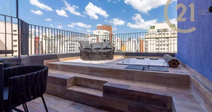 Cobertura com 2 dormitórios à venda, 129 m² por r$ 2.600.000,00 - perdizes - são paulo/sp