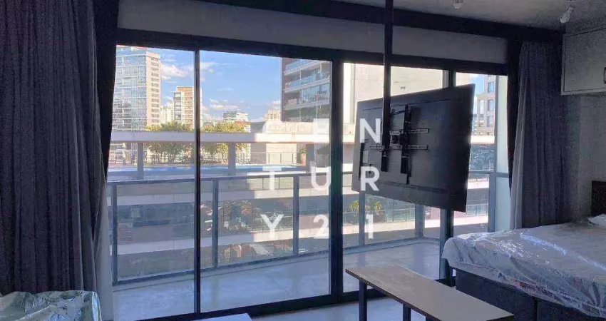 Apartamento mobiliado com 1 dormitório, 42 m² - venda por r$ 1.400.000 ou aluguel por r$ 8.000/mês - vila olímpia - são paulo/sp