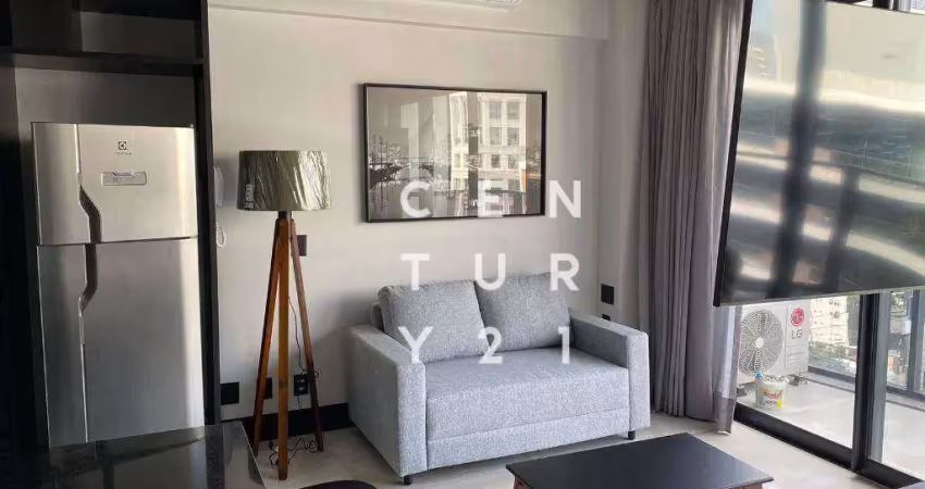 Apartamento mobiliado com 1 dormitório, 42 m² - venda por r$ 1.400.000 ou aluguel por r$ 8.000/mês - vila olímpia - são paulo/sp