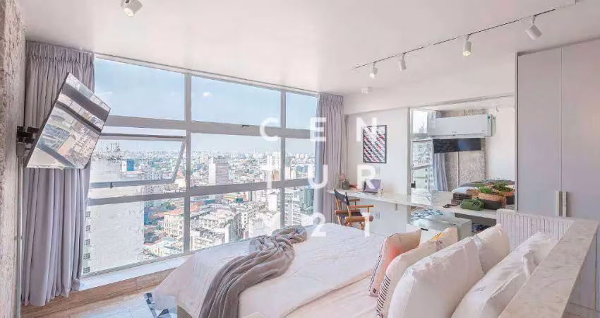 Apartamento à venda, 37 m² por r$ 390.000,00 - centro histórico de são paulo - são paulo/sp