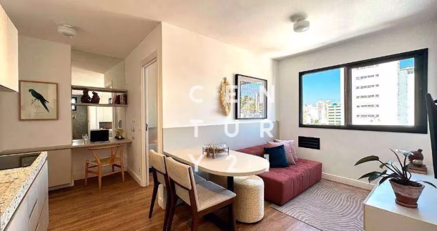 Apartamento com 2 dormitórios à venda, 34 m² por r$ 610.000,00 - bela vista - são paulo/sp