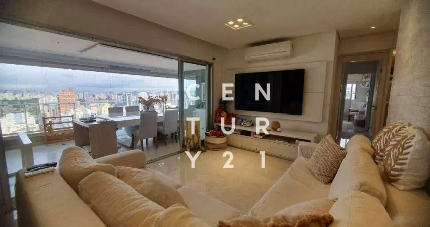 Espetacular apartamento com 3 dormitórios à venda, 121 m² pinheiros - sp