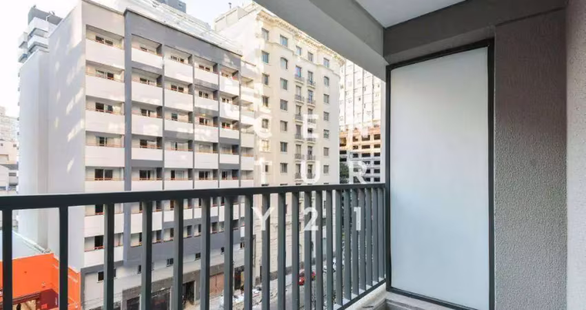 Apartamento com 1 dormitório à venda, 28 m² por r$ 330.000,00 - república - são paulo/sp