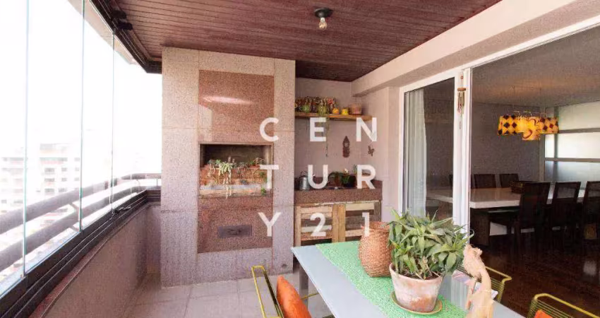 Apartamento com 3 dormitórios à venda, 202 m² por r$ 2.600.000,00 - moema índios - são paulo/sp