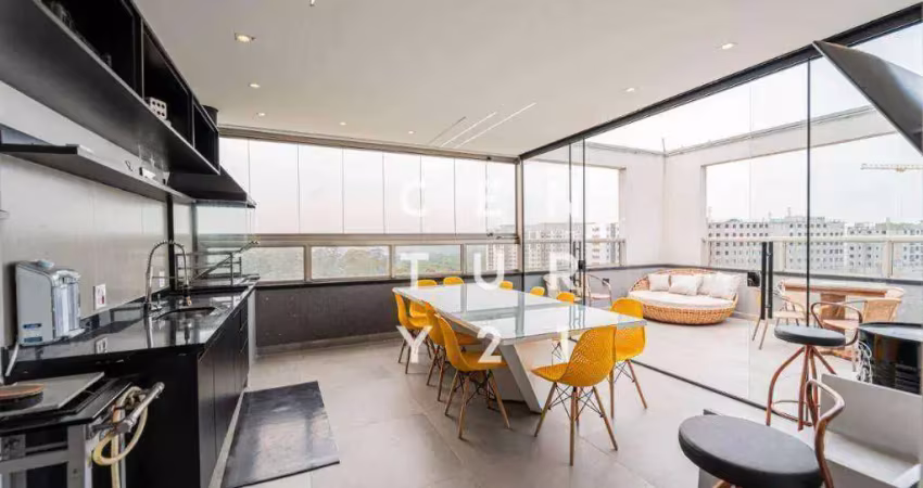 Cobertura com 2 dormitórios à venda, 132 m² por r$ 1.100.000,00 - jardim sabará - são paulo/sp