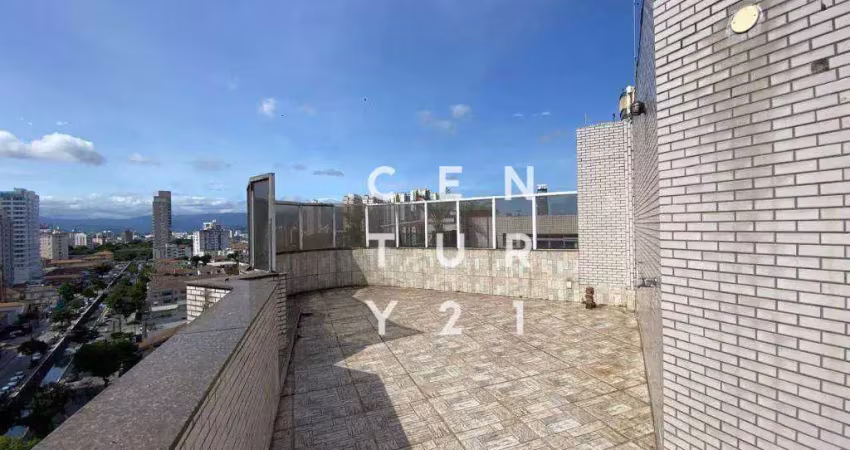 Cobertura com 4 dormitórios à venda, 422 m² por r$ 1.400.000,00 - ponta da praia - santos/sp