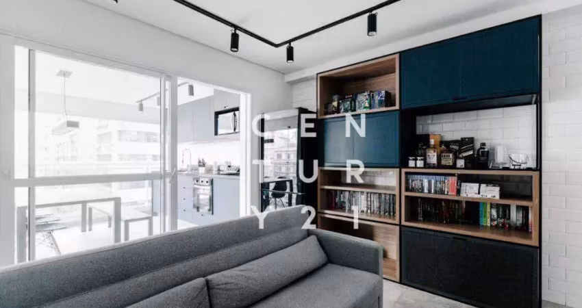 Apartamento com 1 dormitório à venda, 42 m² por r$ 840.000,00 - pinheiros - são paulo/sp