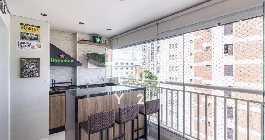 Apartamento com 3 dormitórios à venda, 78 m² por r$ 1.065.000,00 - vila romana - são paulo/sp