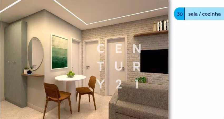 Apartamento com 2 dormitórios à venda, 36 m² por r$ 249.736,00 - vila prudente - são paulo/sp