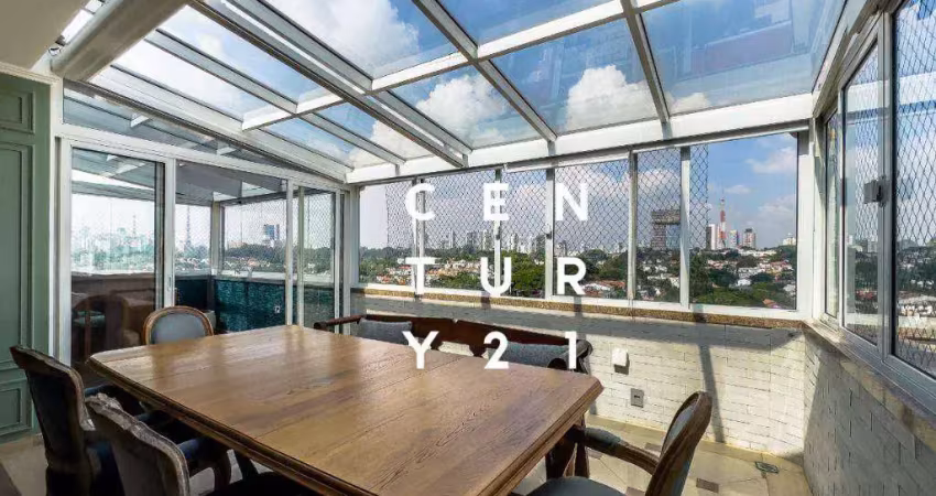 Cobertura com 3 dormitórios à venda, 208 m² por r$ 1.880.000,00 - perdizes - são paulo/sp