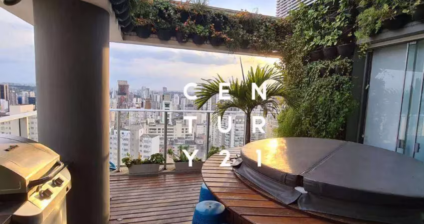 Cobertura com 2 dormitórios à venda, 125 m² por r$ 2.850.000 - pinheiros - são paulo/sp