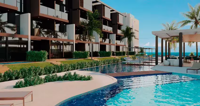 Naturê eco residência  2 quartos com cobertura privativa, piscina e vista em muro alto