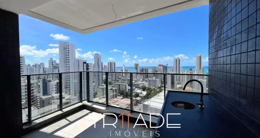 Hrs - edf capiba - 107m² em boa viagem 3 quartos 1 suíte master, varanda gourmet