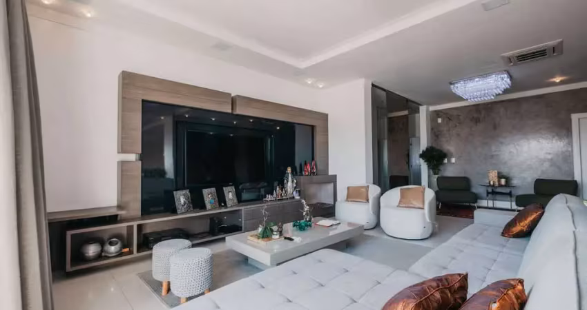 Mega cobertura 429,86m² , 4 suítes, 5 banheiros, 4 salas, 8 vagas garagem