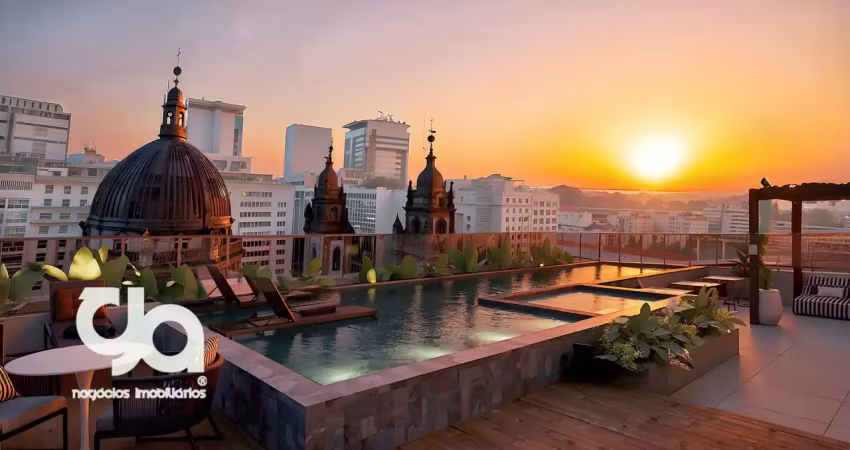 Vendo lindo, moderno, studio de 32m² dentro do centro histórico do rio em prédio com piscina, academia, coworking