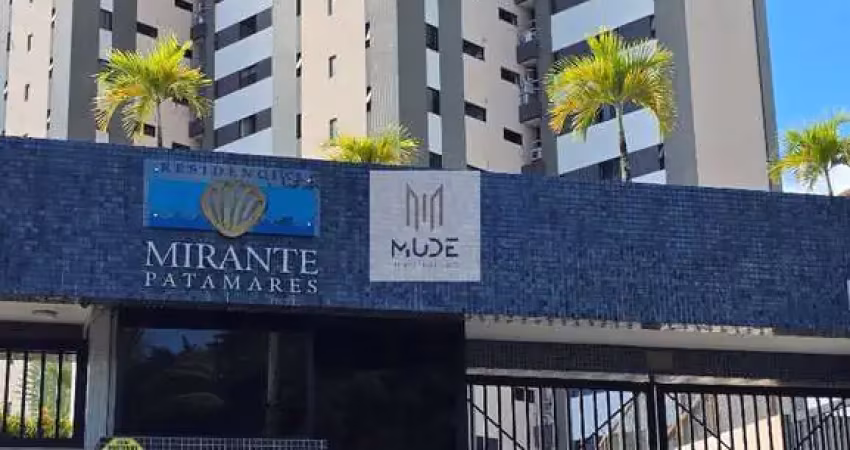 Apartamento 3 quartos com 2 suítes, 126m² - porteira fechada -  á venda no mirante de patamares ? reformado e com 3 vagas - colina a - salvador