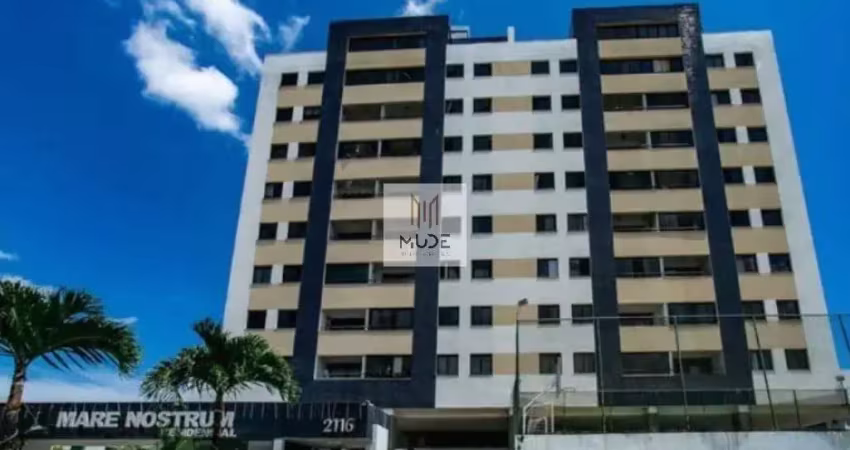 Residencial mare nostrum, cobertura duplex, 2 quartos reversível para 3, 1 suíte, 104 m² ac, terraço com churrasqueira - á venda em lauro de freitas