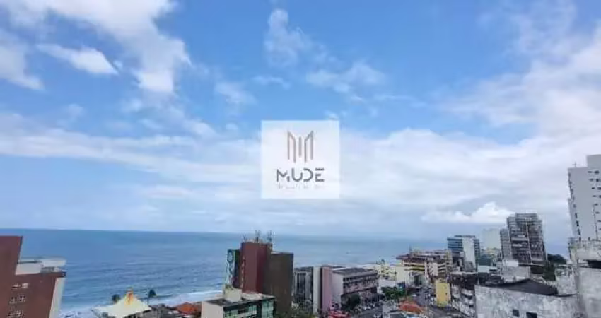 Mar azul residence - apartamento de 2 quartos, suíte e 100m² - com terraço - infraestrutura completa- perto da praia - vista mar- à venda na barra