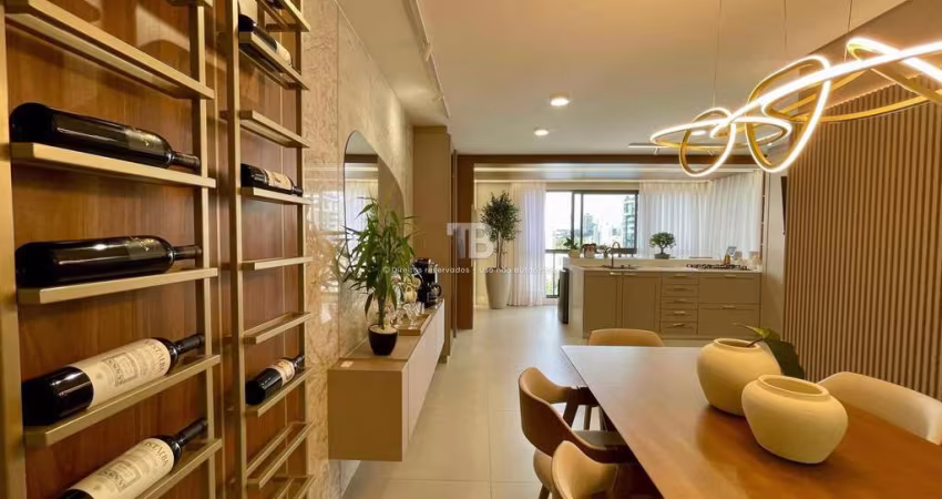 Apartamento mobiliado com 3 quartos e lazer completo no Centro de Chapecó