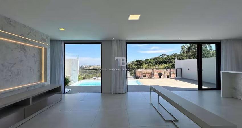 Casa nova de 3 quartos no Jardim Europa, Chapecó, com suíte, piscina e 4 vagas