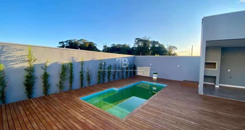 Casa nova com 3 quartos e piscina à venda no bairro Jardim Europa, Chapecó