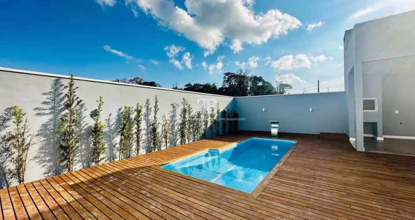 Casa nova com 3 quartos e piscina à venda no bairro jardim europa, chapecó