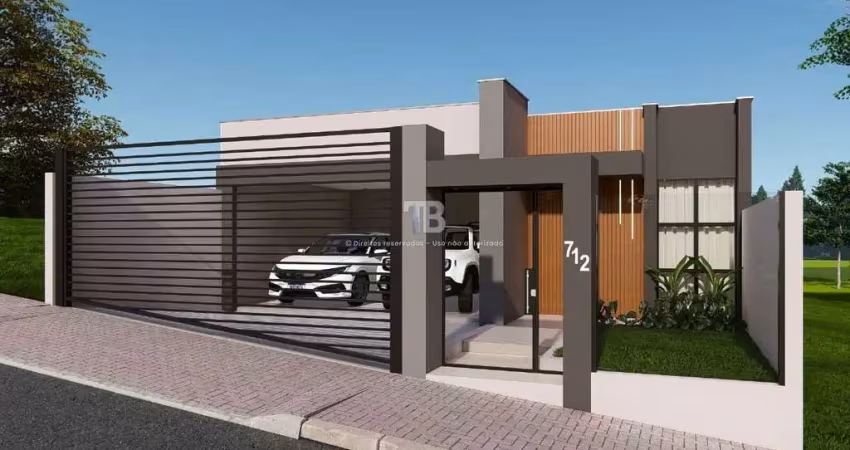 Casa com 3 quartos, suíte e pátio à venda no bairro pinheirinho em chapecó
