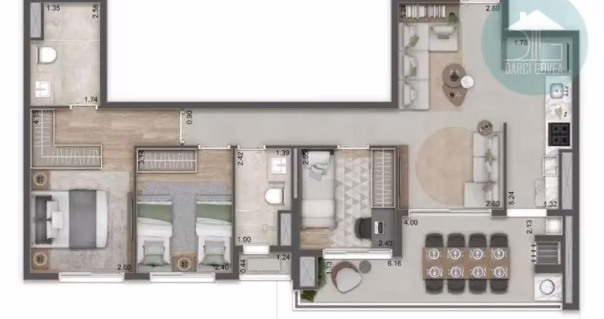 Apartamento à venda na freguesia do ó, 3 dorms, 85m², r$865mil