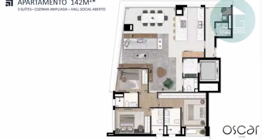 Apartamento com 3 quartos à venda no Itaim Bibi, São Paulo 
