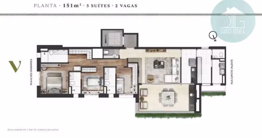 Apartamento com 3 quartos à venda em Pinheiros, São Paulo 