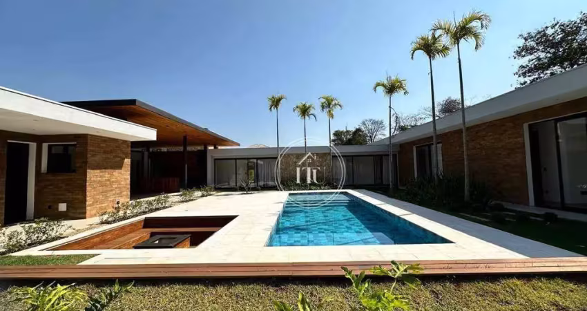Casa com 6 dormitórios, 800 m² - venda por r$ 14.800.000,00 ou aluguel por r$ 63.308,00/mês - condomínio terras de são josé - itu/sp