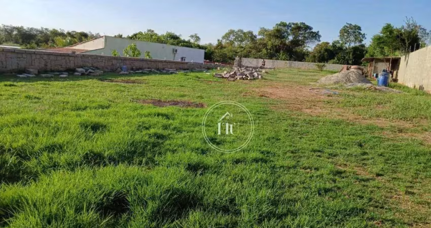 Terreno à venda, 1305 m² por r$ 600.000 - chácaras reunidas ipê - itu/sp