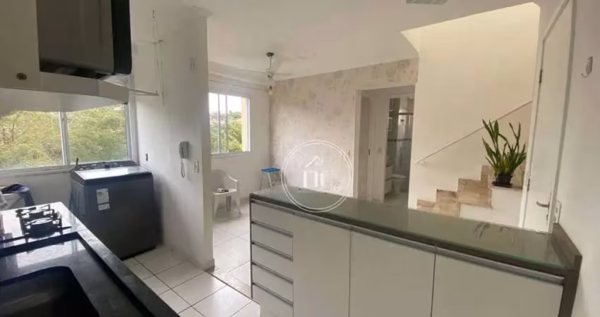 Apartamento duplex com 2 dormitórios para alugar, 85 m² por r$ 2.010,02/mês - jardim rancho grande - itu/sp