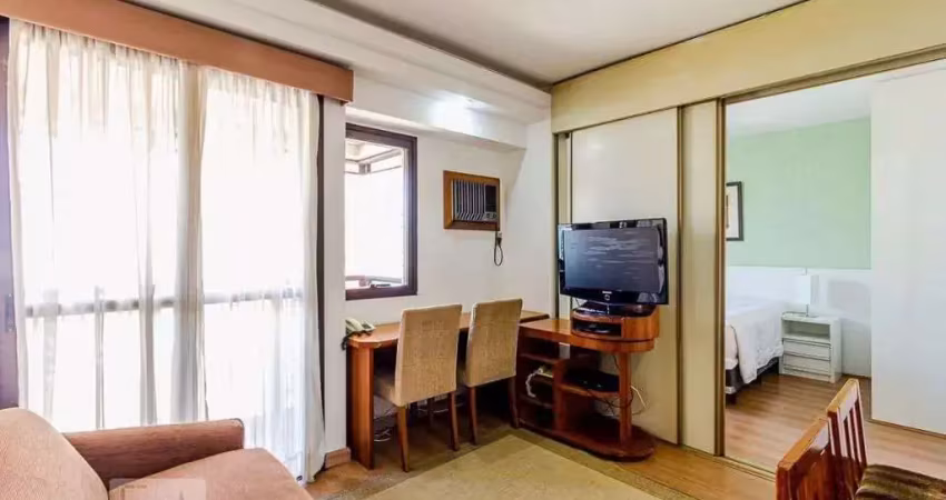 Flat com 1 dormitório para alugar, 40 m² por r$ 4.150,00/mês - moema - são paulo/sp