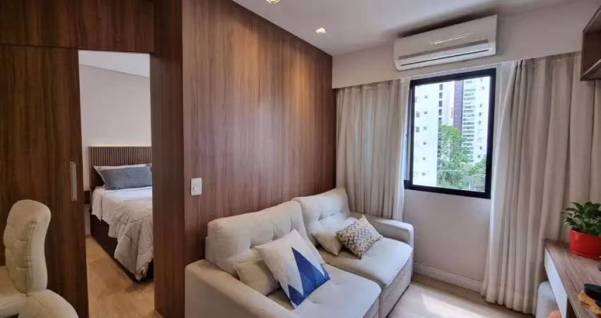 Apartamento à venda em indianópolis, sp: 1 quarto, 1 banheiro, 1 vaga, 30m² de área. aproveite!