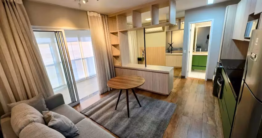 Lindo apartamento para alugar, totalmente mobilido, com 40 m2, com 1 quarto e 1 garagem - moema nobre - são paulo - sp