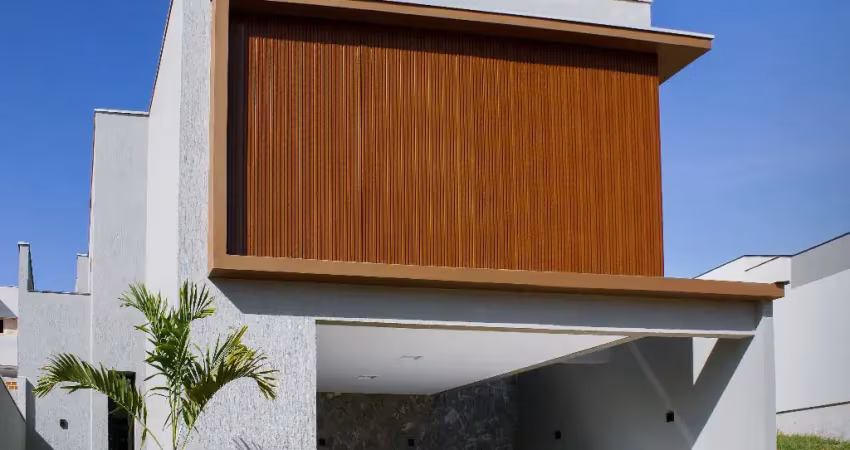 Casa moderna com 3 suítes e piscina no condomínio reserva do vale