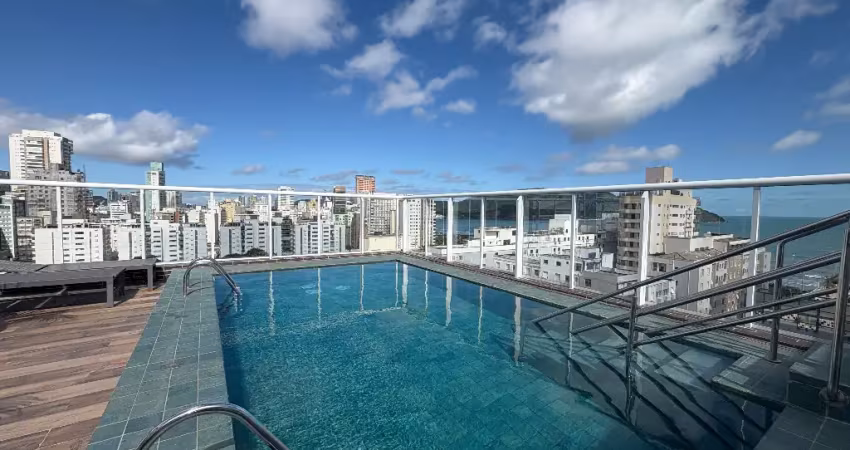 2 dormitórios sendo 2 suítes,e 1 lavabo/aparecida-santos /prédio novo com lazer completo